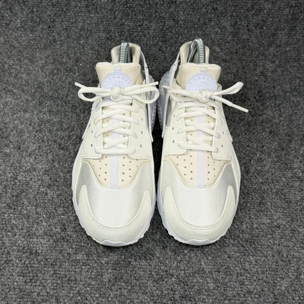 Nike Air Huarache Run Shoes Women's 8.5 White Athletic Retro‎ Running Sneakers